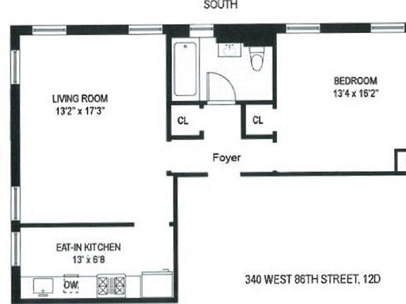 2nd image of 340 W 86th St APT 2D