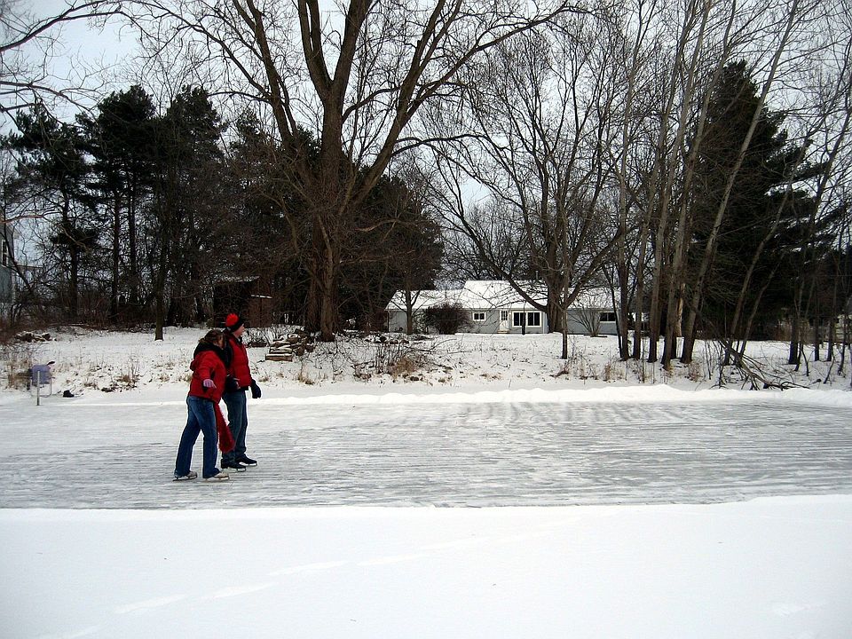 Private Pond In Back
