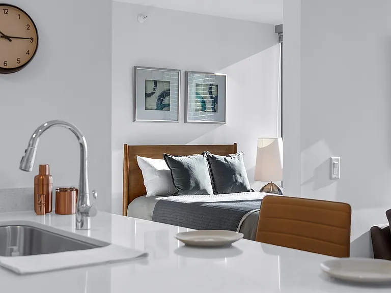 Wolf Point West Kitchen to Bedroom