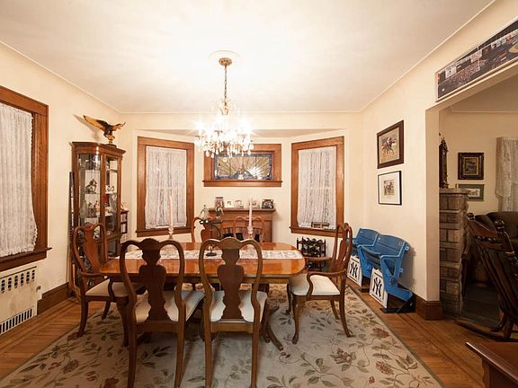 Dining Room w Stained Glass Window