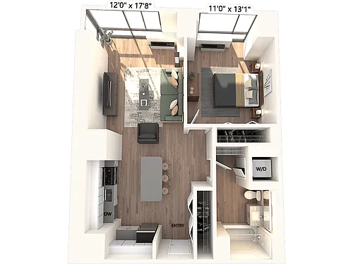 Floor plan A8-Renovated