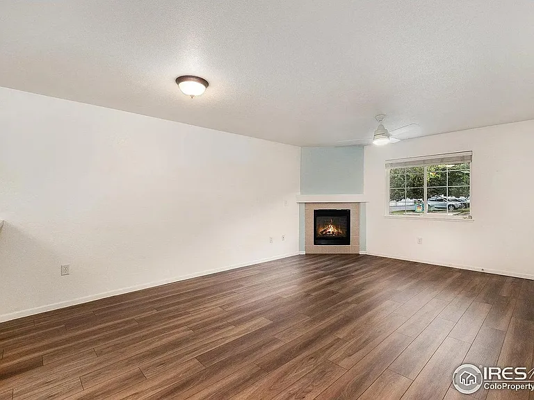 Living Room with Gas Fireplace.
