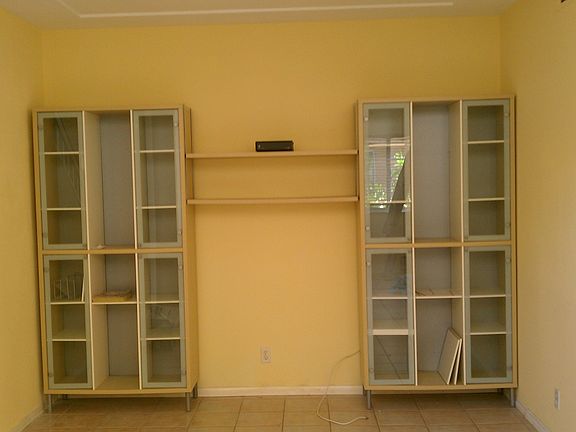 Entertainment center stays for tennant