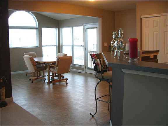 Kitchen area looking to breakfast room