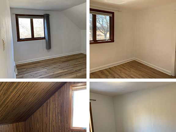 One bedroom @1st floor and two bedrooms @ 2nd floor. Neat bonus room could be office.