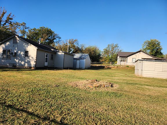 Back yard with shed