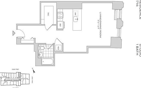 2nd image of 70 Pine St APT 1714