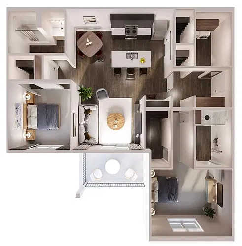 Floor plan Two Bedroom