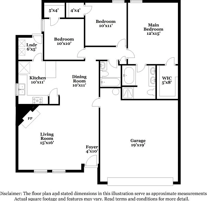 3 bed, 2.0 bath, 1526 sqft, $2,110 — Photo 2