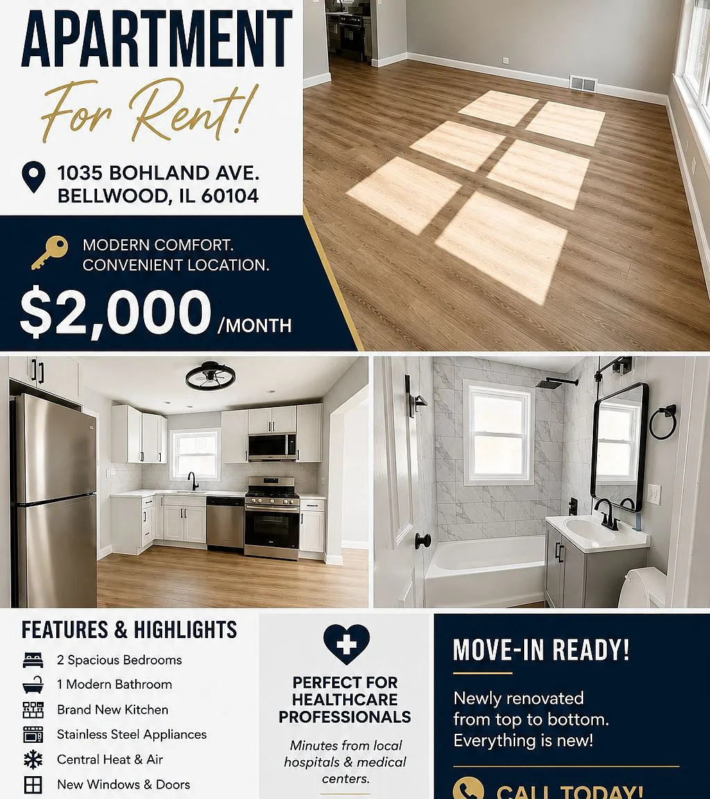 2 bed, 750 sqft, $2,000 — Photo 1
