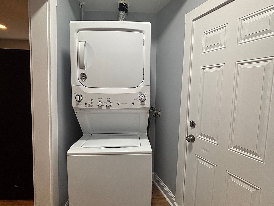 Washer and dryer with back entrance