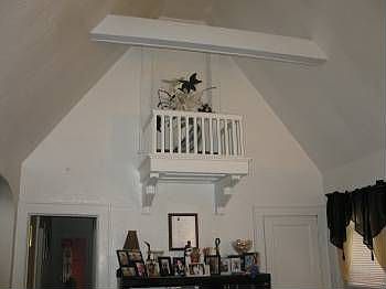 Cathedral Ceiling in Living Room