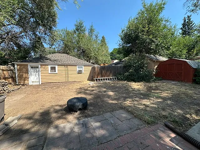 Large backyard