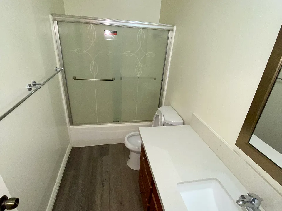 Updated bathroom.