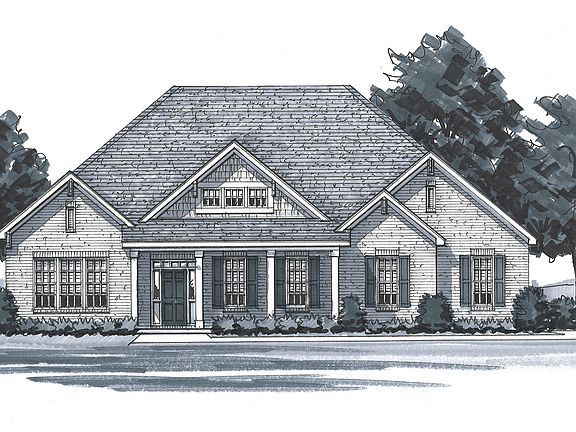 The Holmes Elevation B Side Entry