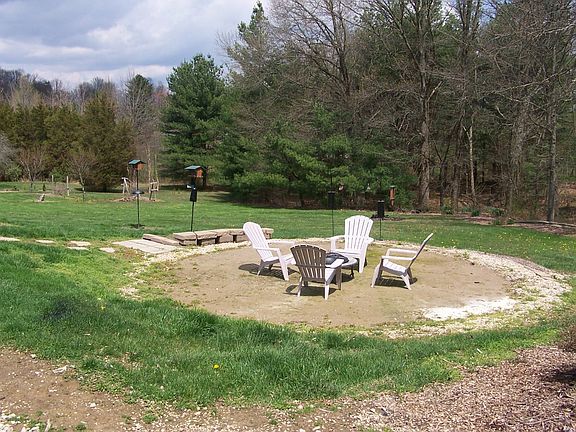 Fire pit and surrounding acreage