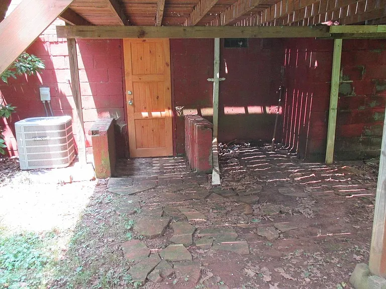 Under deck to basement door