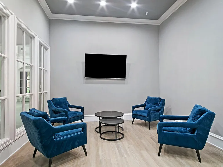 Work from home in one of the many amenity work spaces.