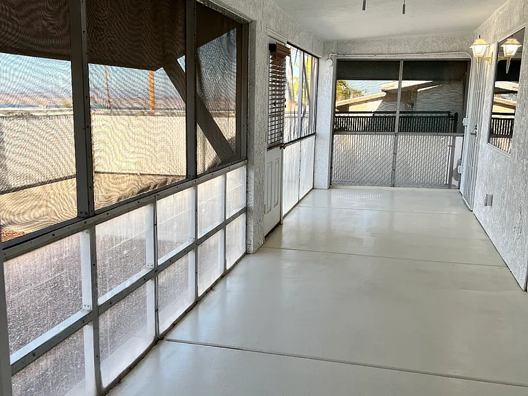 Arizona room attached to one bedroom home