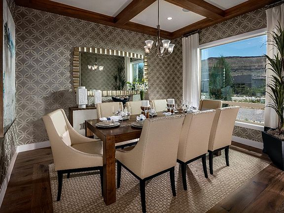 Generous dining area