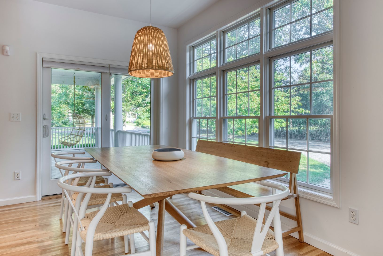  Dining room leads to family Room and wrap around porch