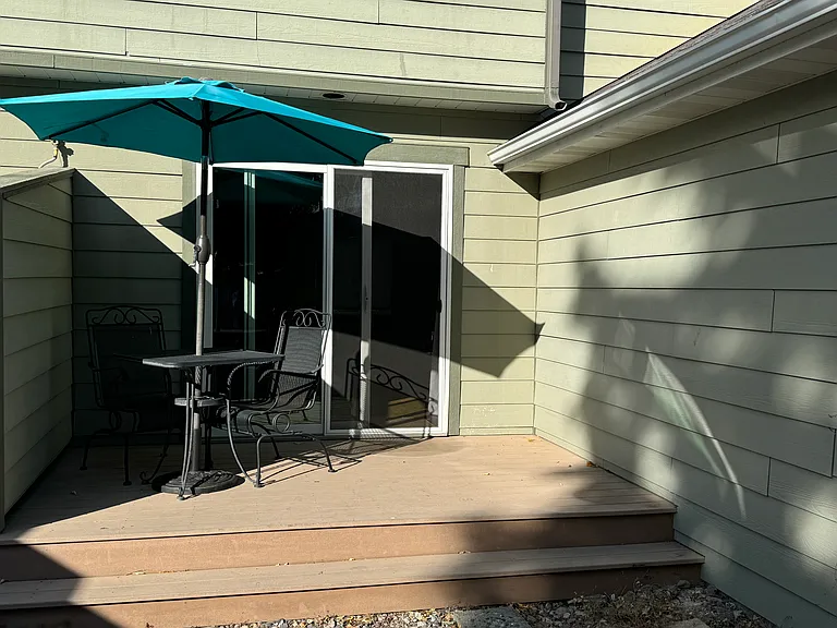 patio set can stay or go. more chairs available too