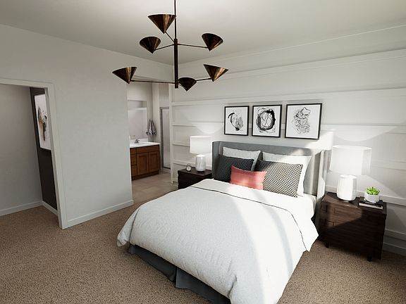 Plan 3502 Primary Bedroom Virtual Rendering