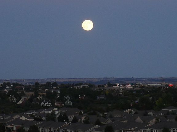 Beautiful view of September moon