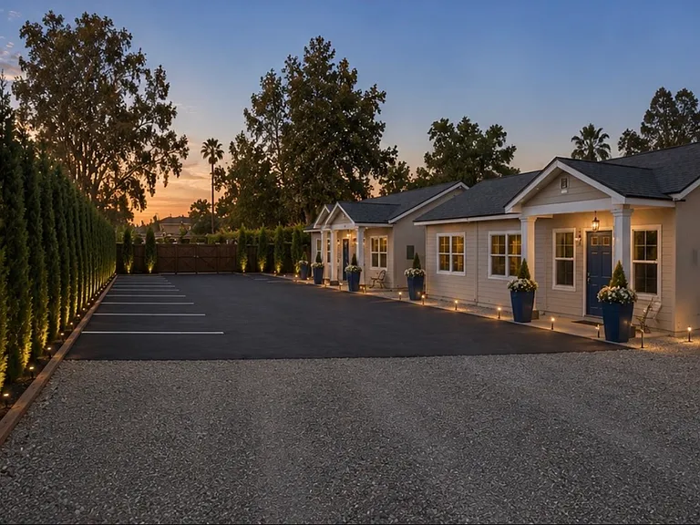 Enjoy seclusion and privacy with these new homes in the rear of property. Homes are framed in 12' ficus trees.