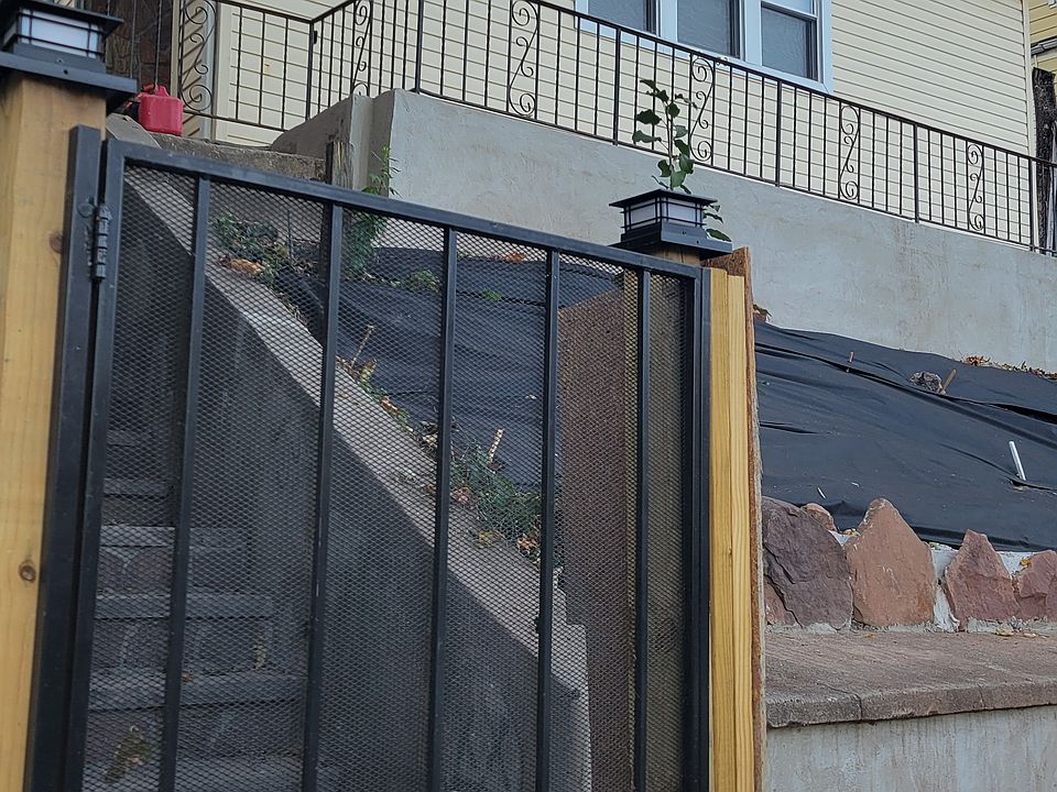 Security gate at front entrance