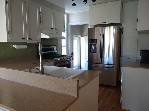 Kitchen from back living room