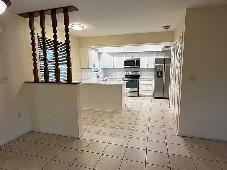 Kitchen and eating area