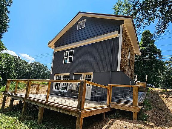 newly built back porch