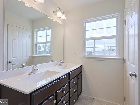 Master bathroom with double sink
