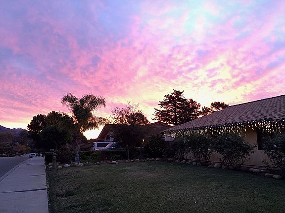 Dawn breaking over Mountains