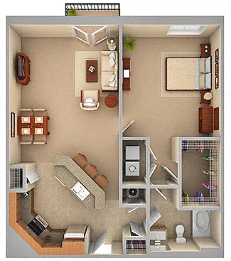 Floor plan 1-B (PHASE 1)
