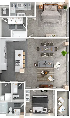 Elm Floor Plan 3D Elm Floor Plan 3D