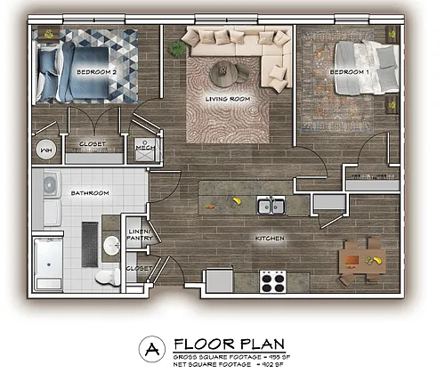 Floor plan 2 Bedroom