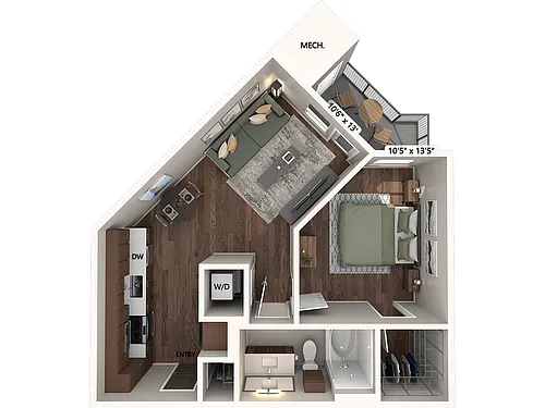 Floor plan A1 - Finish Package 1