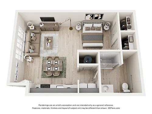 Floor plan Studio A-FH