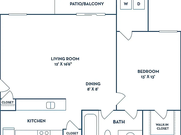 1 Bedroom | 1 Bath | 766 SF 1 Bedroom | 1 Bath | 766 SF