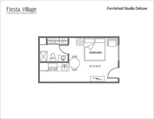 Floor plan Studio Deluxe