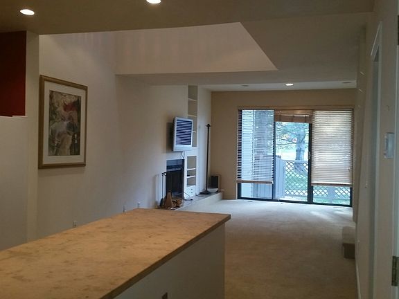 Kitchen to living room flow