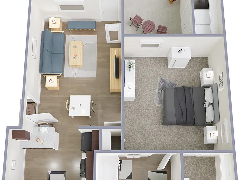 A1 | 1 bd | 1 bath | 617 sq ft A1 | 1 bd | 1 bath | 617 sq ft