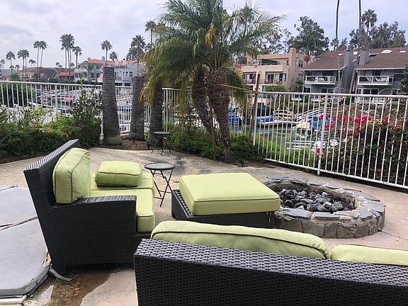 Common area spa, fire pit and patio