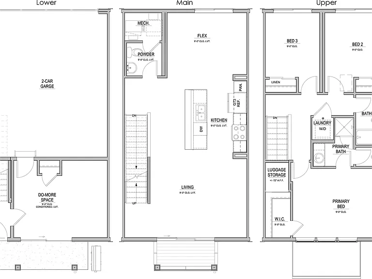 Explore this thoughtfully designed multi-level floor plan, perfect for modern living. Explore this thoughtfully designed multi-level floor plan, perfect for modern living.