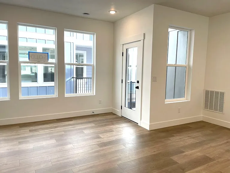 Living room & the door to patio