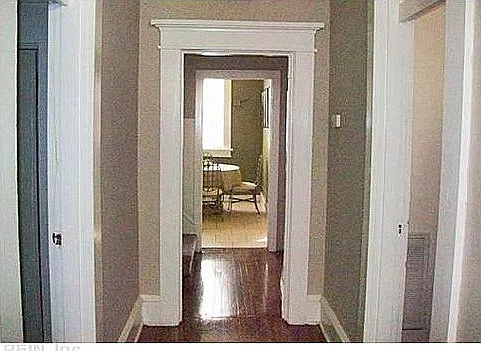 Hard wood floors in downstairs hall