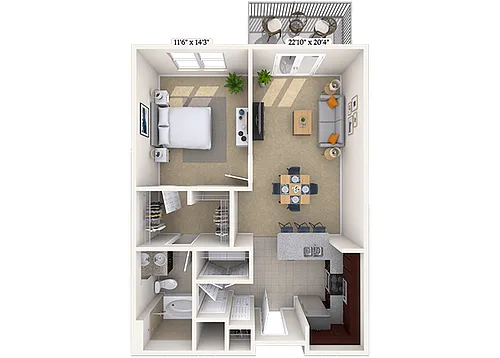 Floor plan Wolfe