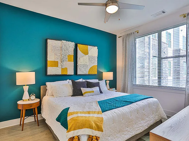 Spacious Bedrooms with Ceiling Fans